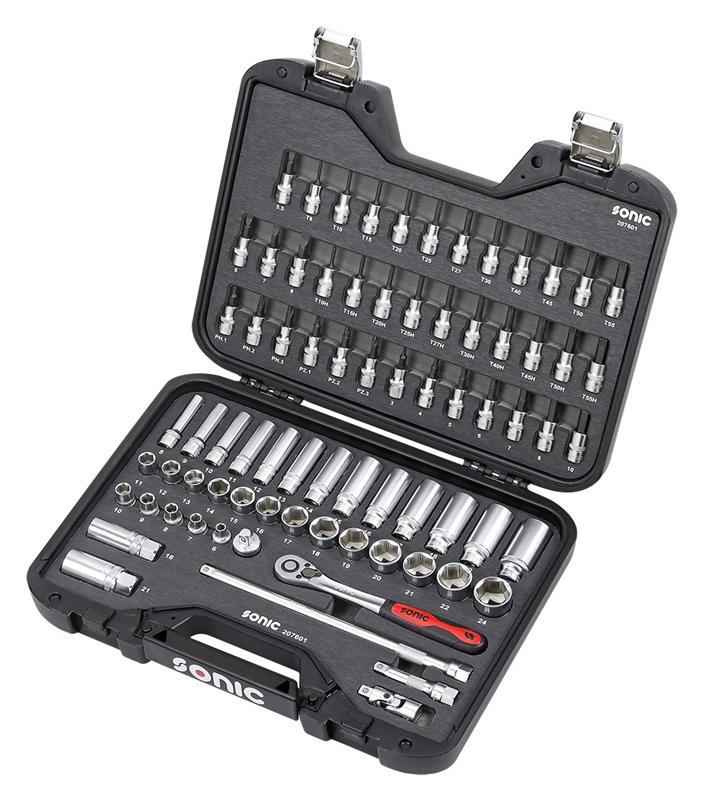 Werkzeug Sonic BMCS Stecknuss- und Biteinsatz-Satz 3/8" 76-tlg. 207601