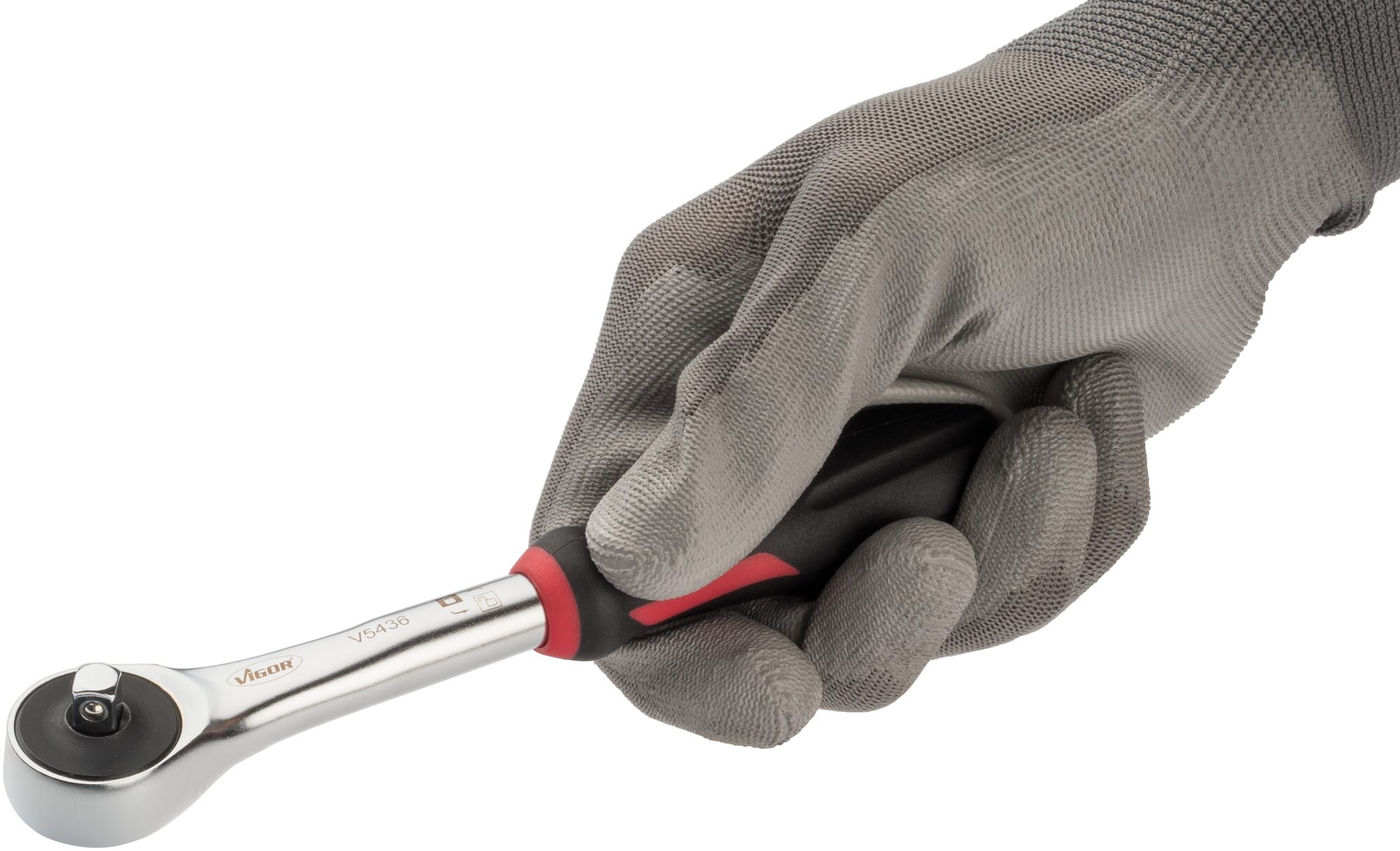 VIGOR 360° Drehgriff-Umschaltknarre · V5436 · Vierkant massiv 6,3 mm (1/4 Zoll) · 176 mm