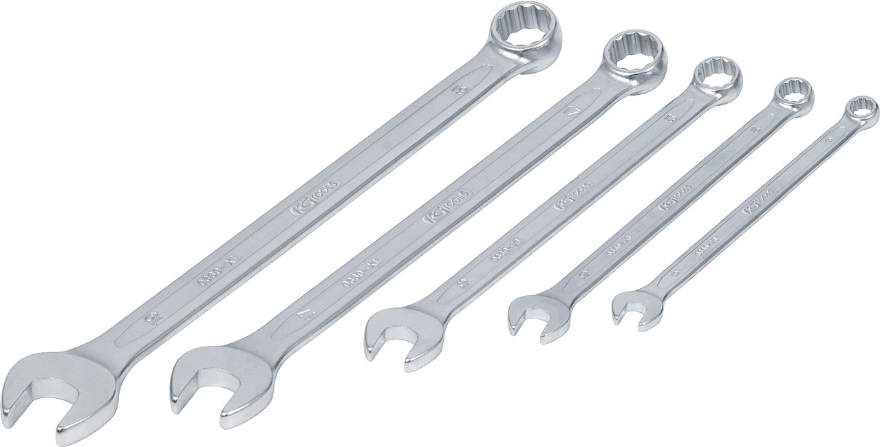 Ringmaulschlüssel-Satz, extra lang, 5-tlg 8-19mm
