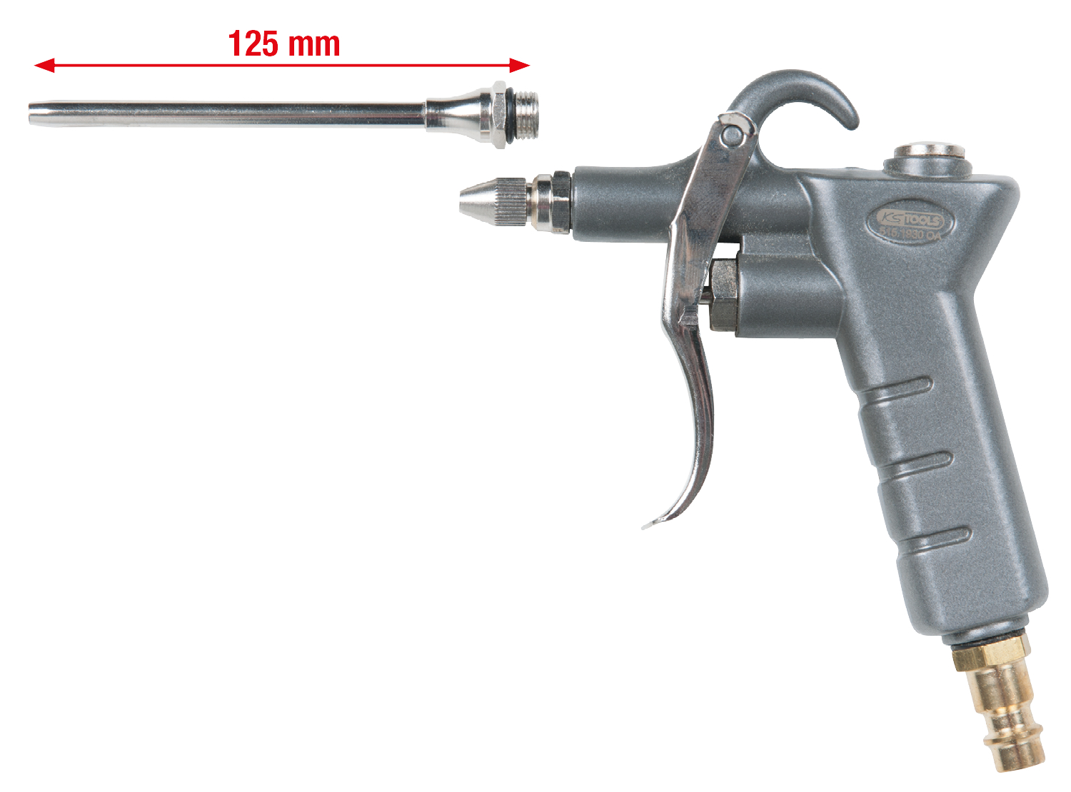 Druckluft-Ausblaspistole mit Verlängerung