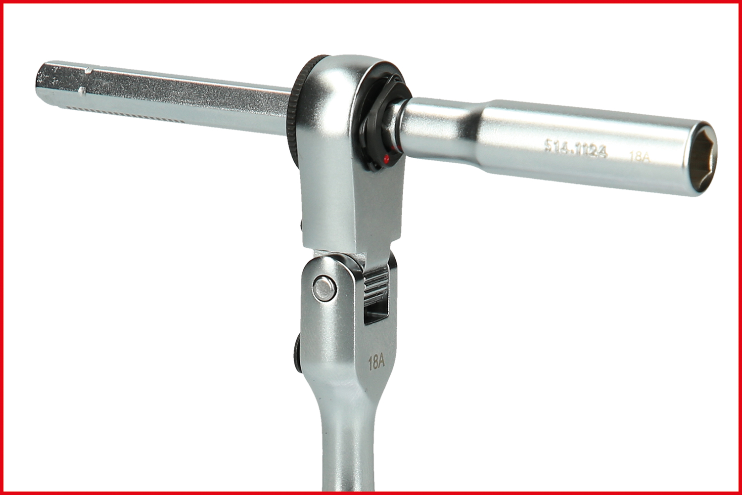 1/4" Bit-Gelenk-Umschaltknarren-Satz mit Steckadapter für Stecknüsse, 3-tlg
