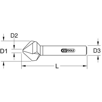 HSS Co Kegel- und Entgratsenker 120°, 10,4mm