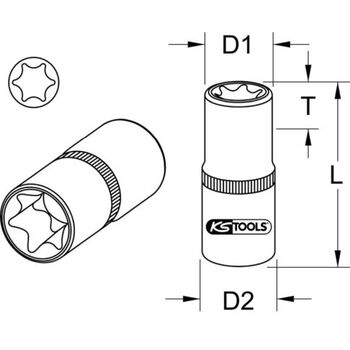 1/2" CHROMEplus Torx-E-Stecknuss, E11