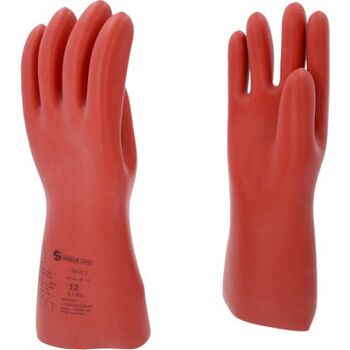 Elektriker-Schutzhandschuh mit mechanischen und thermischen Schutz, Größe 12, Klasse 2, rot