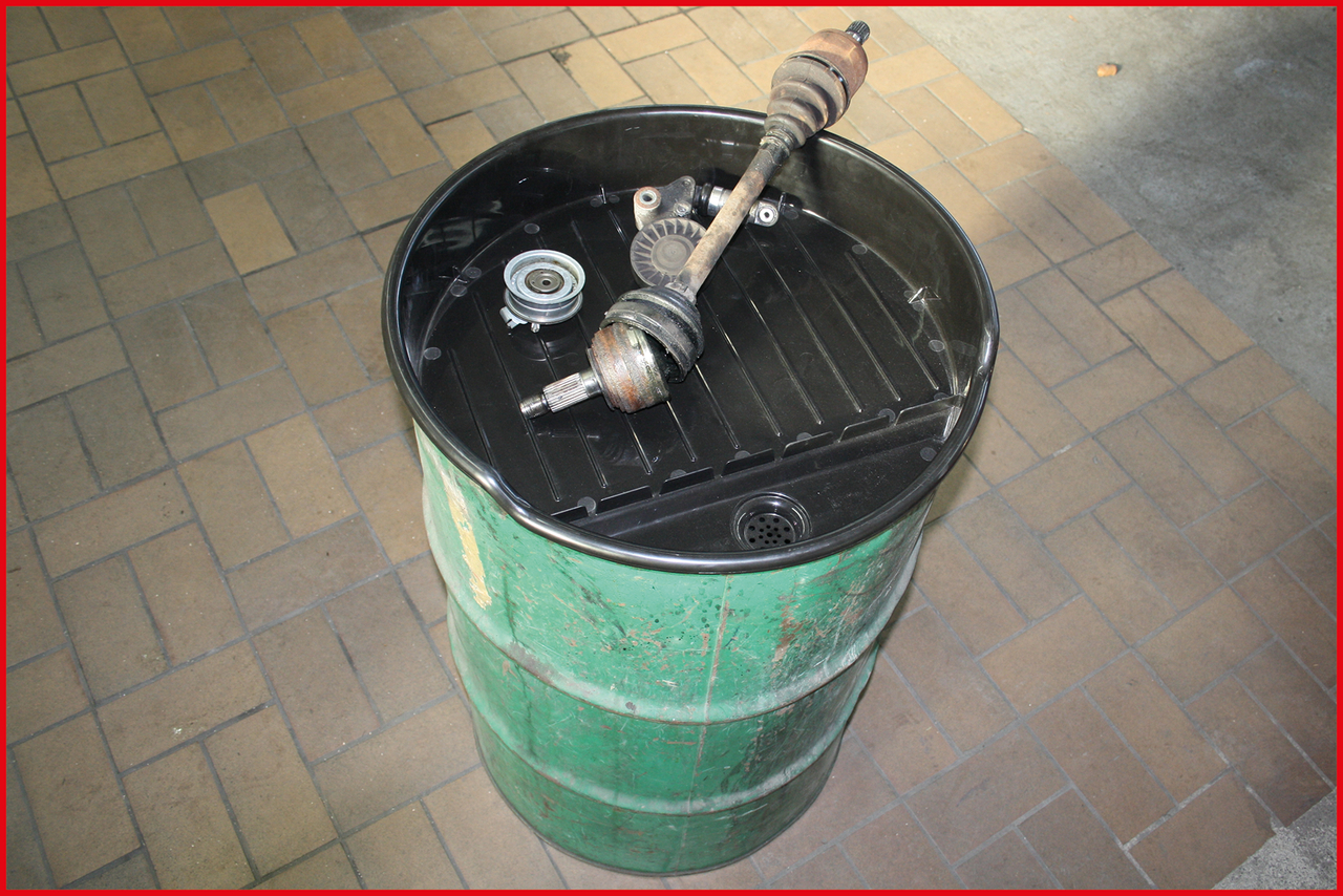 Polyethylen-Fasstrichter mit Sieb, 30 l