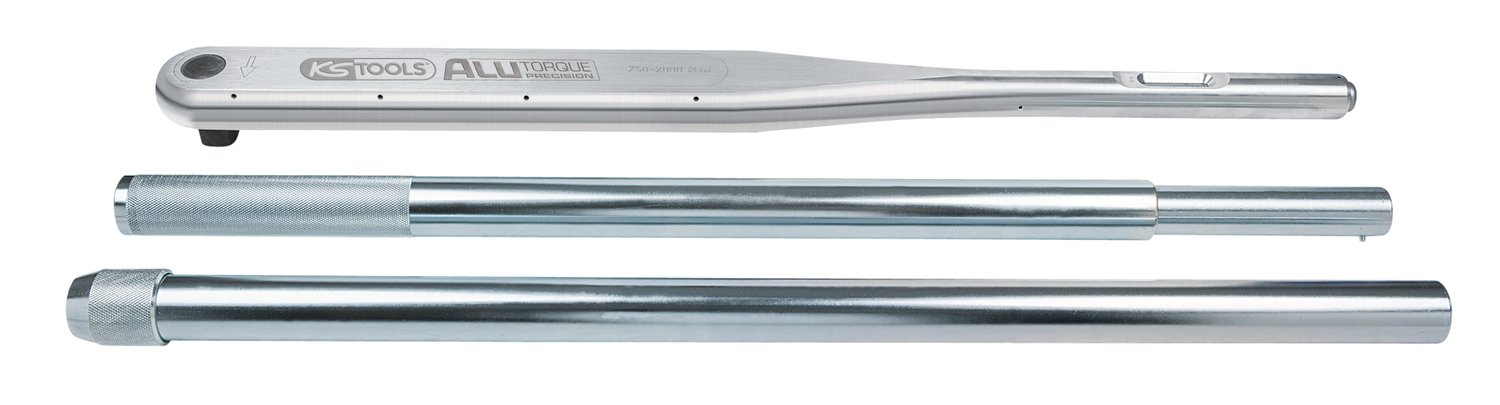 1"ALUTORQUEprecision-Drehmomentschlüssel, 750-2000Nm, Rechts-Linksanzug, Doppelvierkant