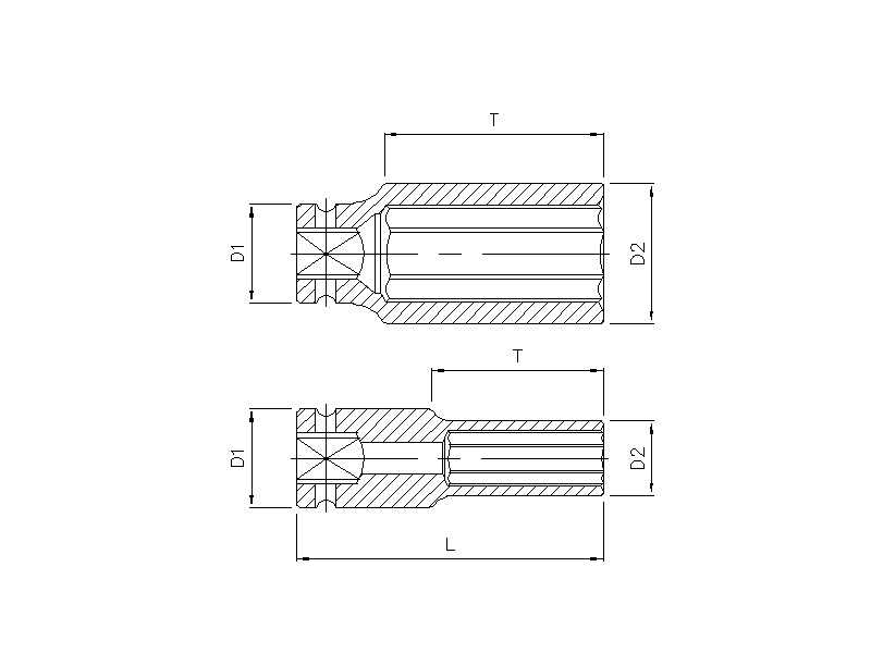 Werkzeug Sonic Kraft-Stecknuss 1/2" TX E12 3367812