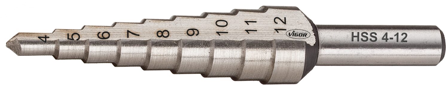 VIGOR HSS-Stufenbohrer · 4 – 12 mm · V2394 · 4 - 12