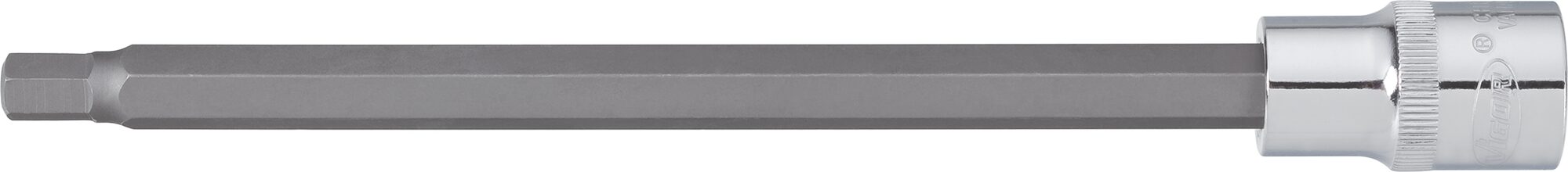 VIGOR Innensechskant Schraubendreher-Einsatz · V2088 · Vierkant hohl 12,5 mm (1/2 Zoll) · Innen Sechskant Profil · 6 mm