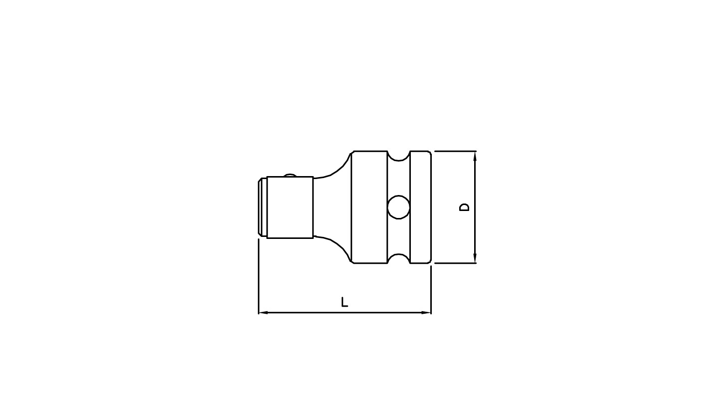Werkzeug Sonic Bithalter 1/2" F 5/16" F 72032