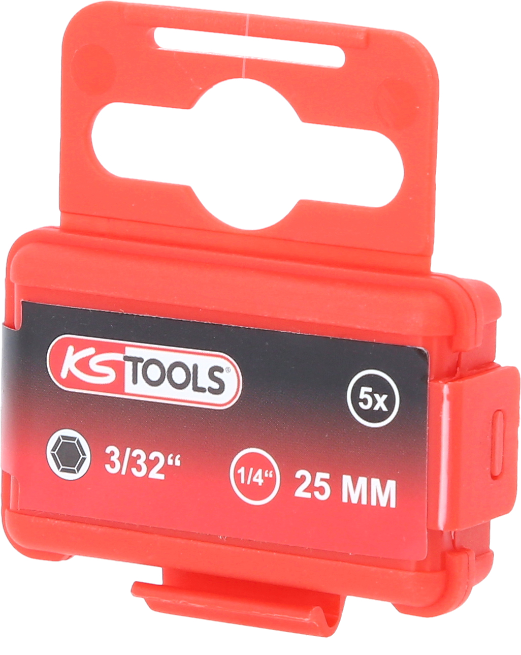 1/4" Bit Innensechskant, 25mm, Kugelkopf, 3/32", 5er Pack