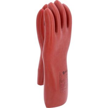 Elektriker-Schutzhandschuh mit mechanischen und thermischen Schutz, Größe 12, Klasse 0, rot