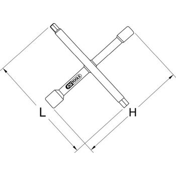 Sanitär-Kreuzschlüssel, 7 Funktionen